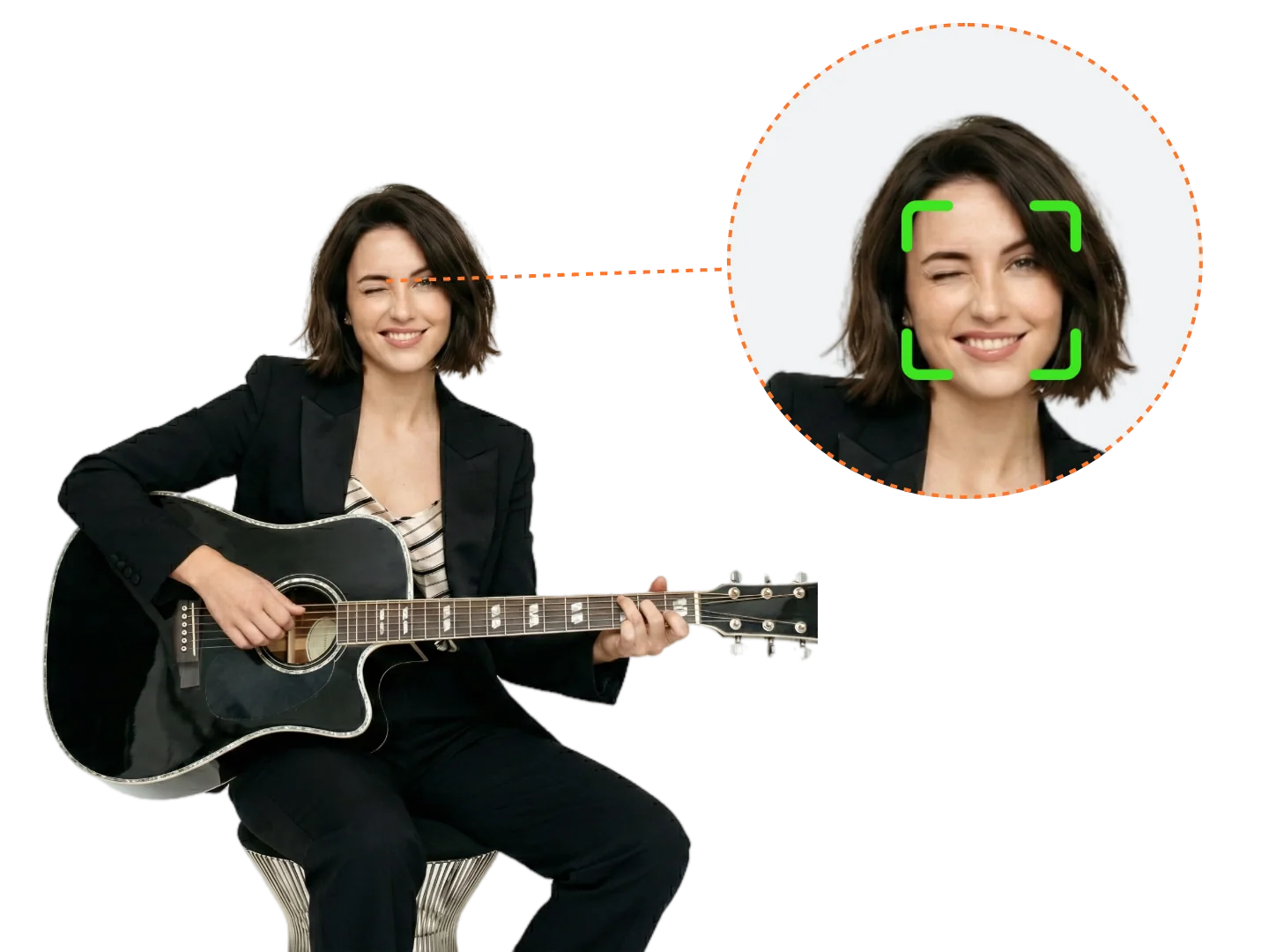 Musician using StageMate