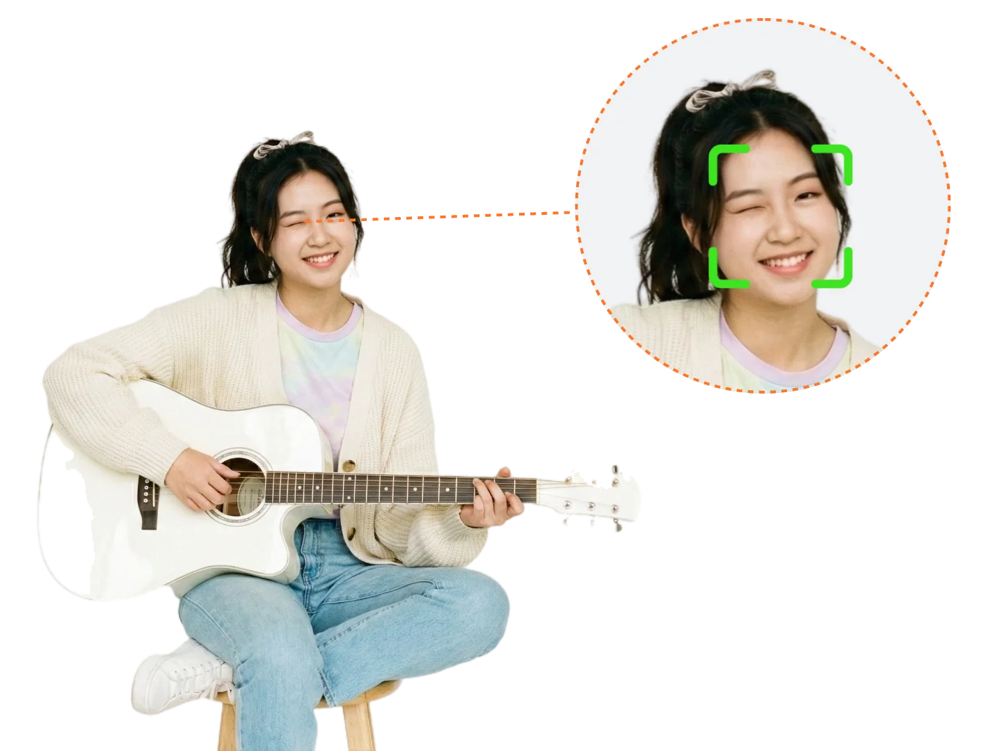 Musician using StageMate